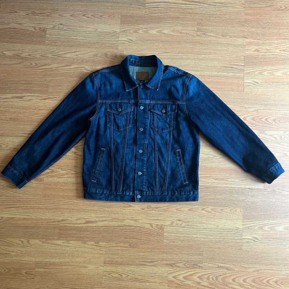 Vintage GAP Men Denim Jacket Dark Wash Fall 2003
